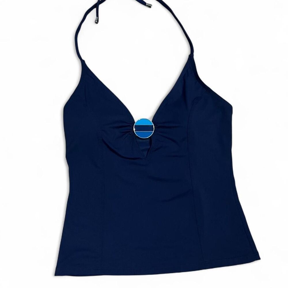 Unbranded Women's Navy and Blue Bikini-and-tankini-tops